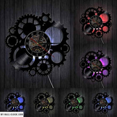 Steampunk Vinyl Clock My Wall Clock