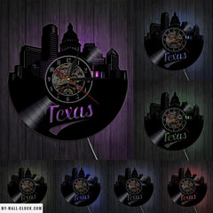 Texas Vinyl Clock My Wall Clock