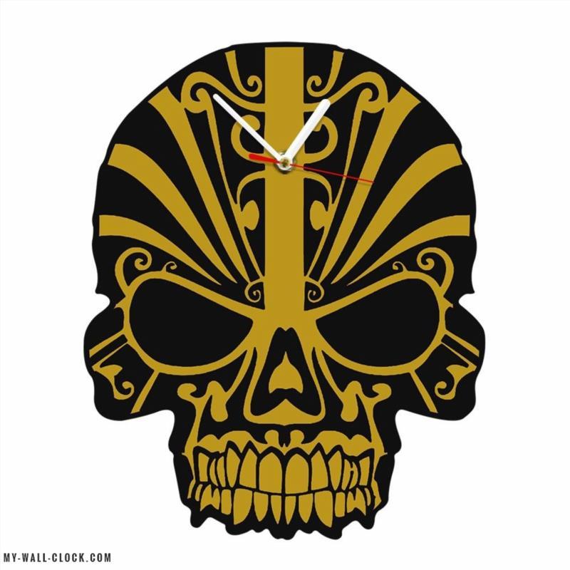 Tribal Skull Clock My Wall Clock