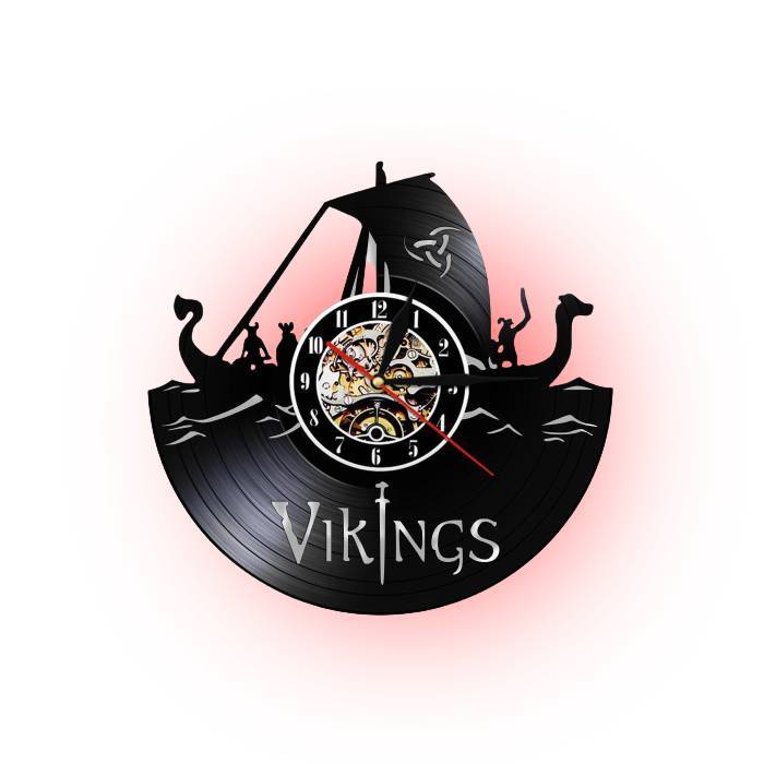 Viking Boat LED Clock My Wall Clock