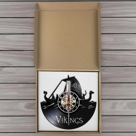 Viking Boat LED Clock My Wall Clock