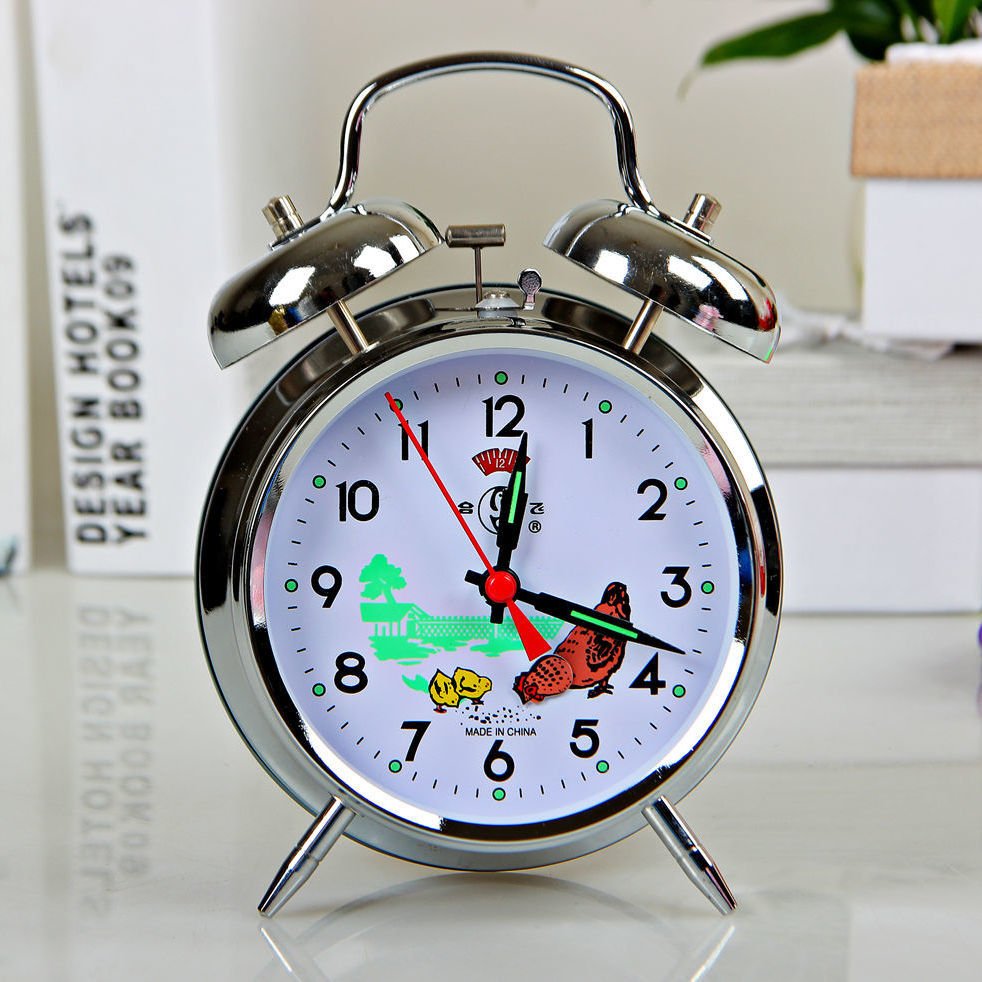 Vintage Alarm Clock Chicken that Pecks My Wall Clock