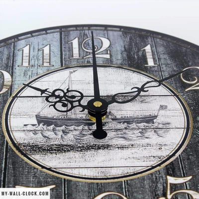 Vintage Clock Boat on the Nile My Wall Clock