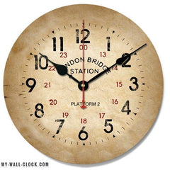Vintage Clock London Station My Wall Clock
