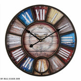 Vintage Clock Multicoloured Dial My Wall Clock