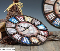 Vintage Clock Multicoloured Dial My Wall Clock