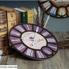 Vintage Clock Purple My Wall Clock