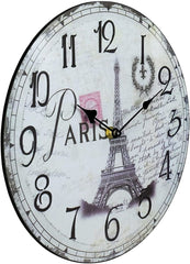 Vintage Eiffel Tower Clock My Wall Clock