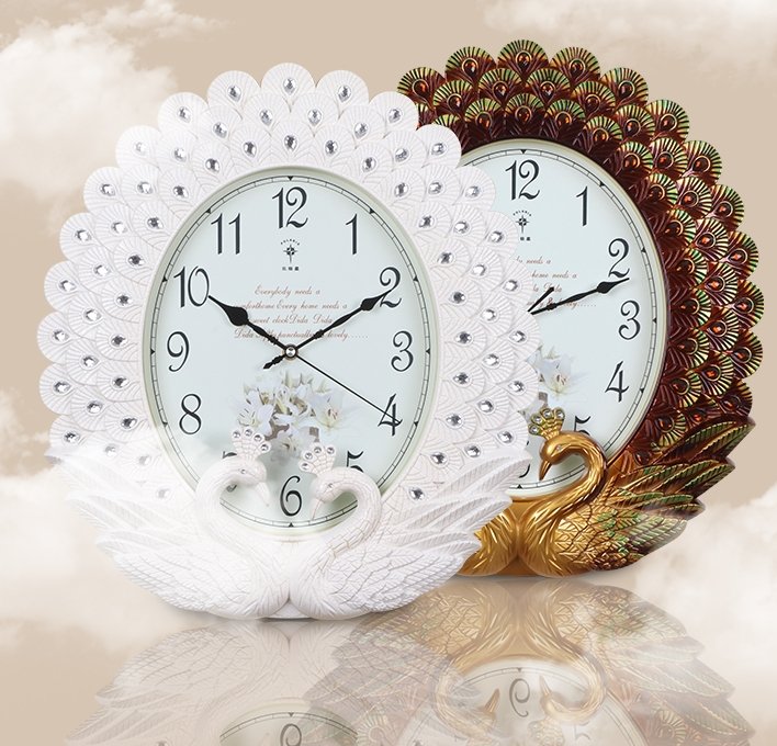 Vintage Two Swans Clock My Wall Clock