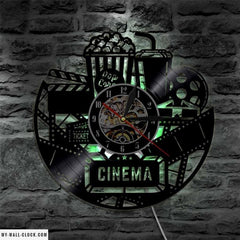 Vinyl Clock Cinema My Wall Clock