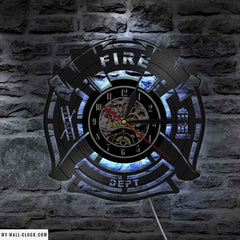 Vinyl Clock Firefighter My Wall Clock