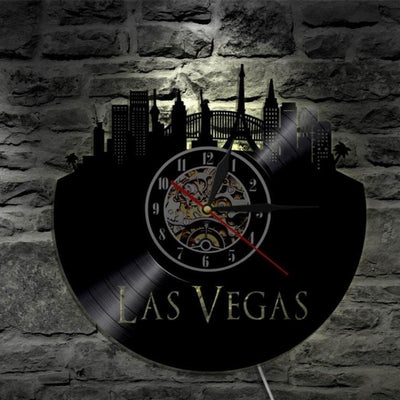 Vinyl Clock Las Vegas My Wall Clock