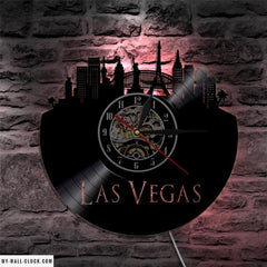 Vinyl Clock Las Vegas My Wall Clock