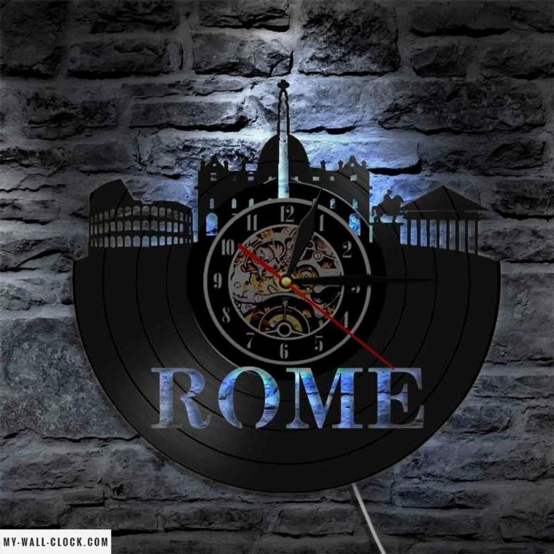 Vinyl Clock Rome My Wall Clock