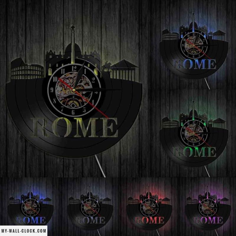 Vinyl Clock Rome My Wall Clock