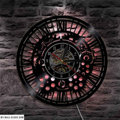 Vinyl Clock Steampunk Gears My Wall Clock