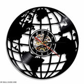 Vinyl Clock World Map My Wall Clock