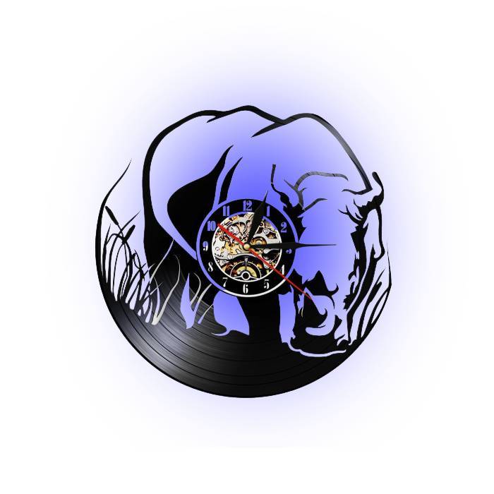 Wild Rhinoceros LED Wall Clock My Wall Clock