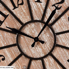 Wood and Metal Clock Giant Trend My Wall Clock