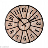 Wood and Metal Clock Giant Trend My Wall Clock