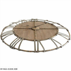 Wood and Metal Industrial Style Clock My Wall Clock