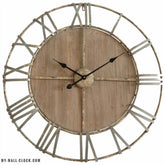 Wood and Metal Industrial Style Clock My Wall Clock