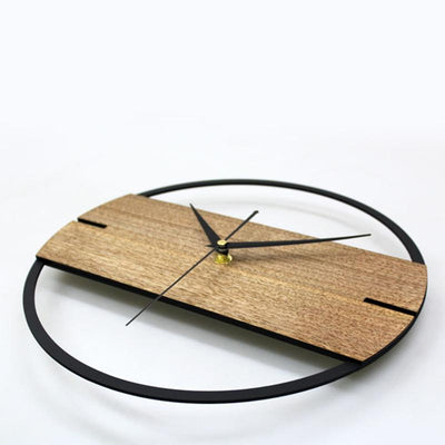 Wood and Metal Scandinavian Clock My Wall Clock