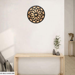 Wood and Metal Scandinavian Style Clock My Wall Clock