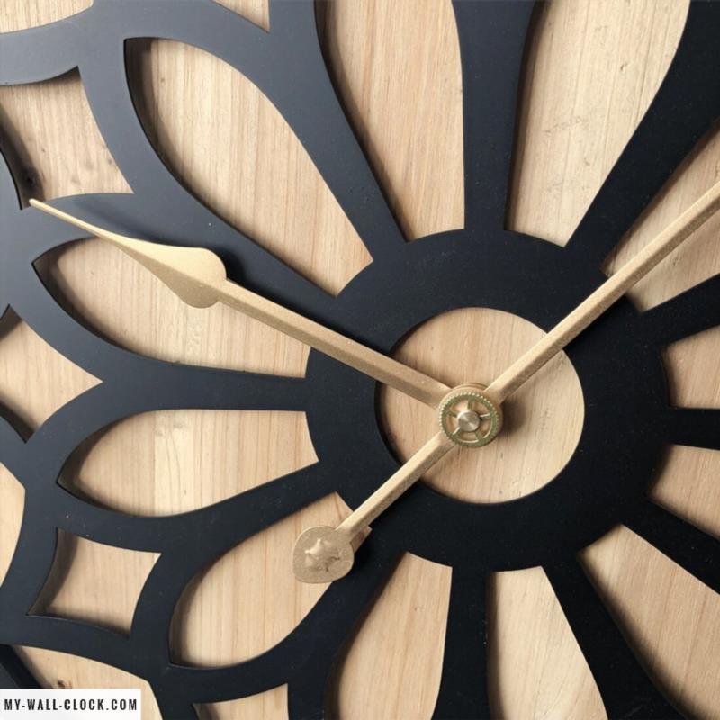 Wood and Metal Scandinavian Style Clock My Wall Clock