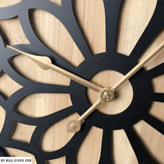 Wood and Metal Scandinavian Style Clock My Wall Clock