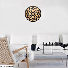 Wood and Metal Scandinavian Style Clock My Wall Clock