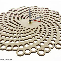 Wooden Clock Infinite Spirals My Wall Clock