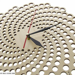 Wooden Clock Infinite Spirals My Wall Clock