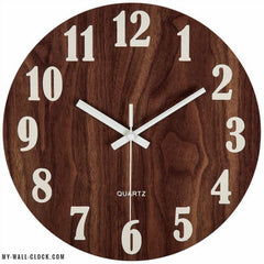 Wooden Clock Luminous Numerals My Wall Clock