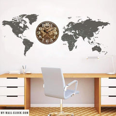 Wooden Clock Planisphere My Wall Clock