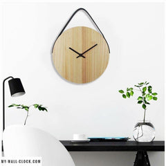 Wooden Clock Round Belt My Wall Clock