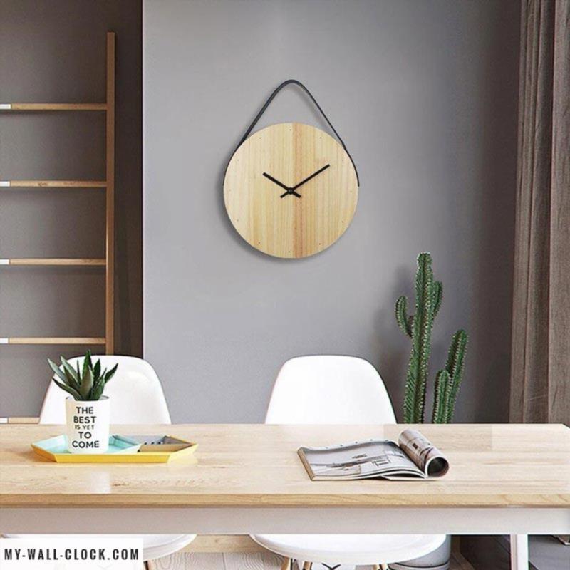 Wooden Clock Round Belt My Wall Clock