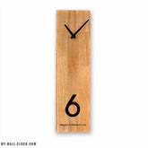 Wooden Clock Vertical Board My Wall Clock