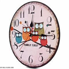 Wooden Family Clock My Wall Clock