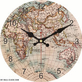 World Clock Vintage Representation My Wall Clock