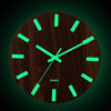 Luminous Clock Silent Wood My Wall Clock