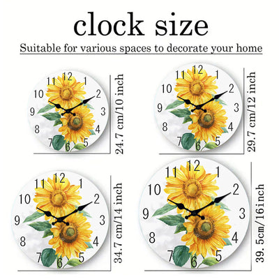 Sunflower Kitchen Clock My Wall Clock