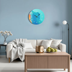Small Square Wall Clock - Intense colors My Wall Clock