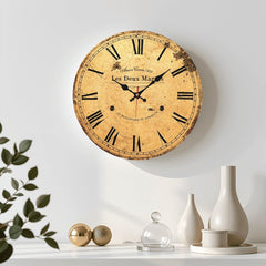 "Les Deux Magots" Vintage Clock My Wall Clock
