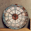 Industrial Clock Rust Effect My Wall Clock