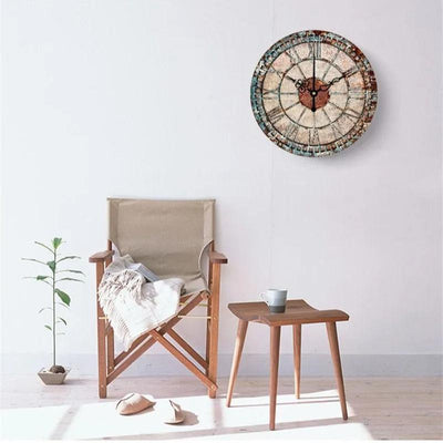 Industrial Clock Rust Effect My Wall Clock