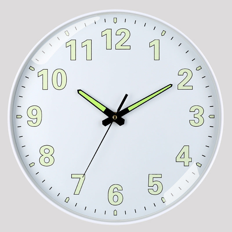 Luminous Clock Simple White My Wall Clock
