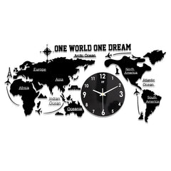 Detailed Metal World Clock My Wall Clock