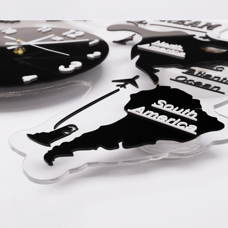 Detailed Metal World Clock My Wall Clock
