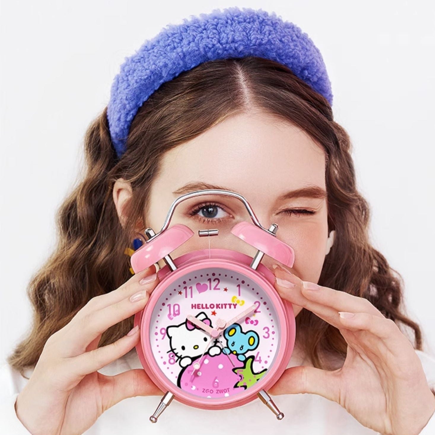 Hello Kitty Alarm Clock Vintage Loud & Silent Ticking MyWallClock